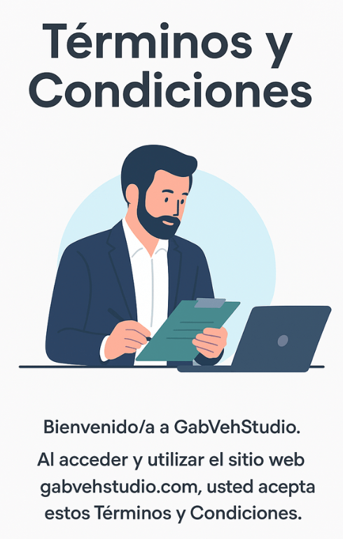 términos y condiciones de un servicio.